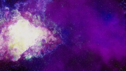 Wall Mural - abstract photo of a colorful purple and blue space nebula