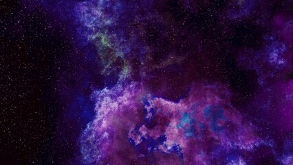 Wall Mural - abstract photo of a colorful purple and blue space nebula