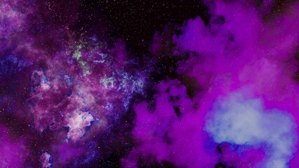 Wall Mural - abstract photo of a colorful purple and blue space nebula