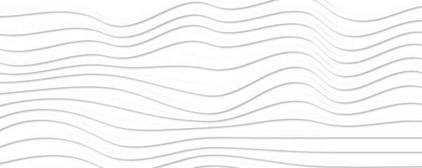 Fototapete - abstract white background with overlapping waves 