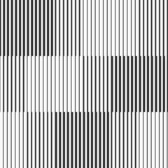 Abstract geometric seamless pattern with vertical striped lines. Different thickness vertical stripes. Striped linear texture. Black and white seamless background.