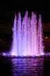 Katowice nocą, fontanna w nocy