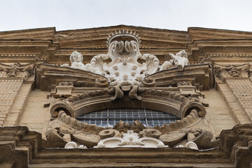 Canvas Print - Church of Saints Michele and Gaetano, detail of the facade 1