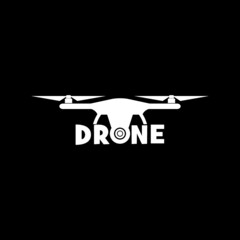 Wall Mural - Drone icon isolated on dark background