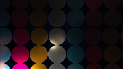 Poster - Glass rings. Computer generated 3d render