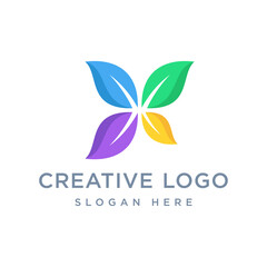 Poster - Vector graphic of beautiful leaf logo design template