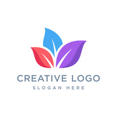 Poster - Vector graphic of beautiful leaf logo design template