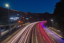 Luces De La Autopista BR-040 En Itaipava - Petrópolis, Brasil