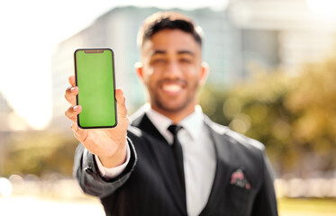 Poster - You have to see this. Shot of a businessman holding his smartphone.
