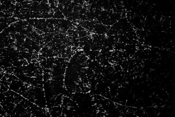 Sticker - white scratches isolated on black background