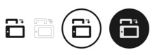 Phone Rotate Landscape Icon . Web Icon Set .vector Illustration
