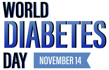 Wall Mural - World diabetes day poster design