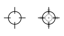 TARGET ICON. FOCUS SIGN AND SYMBOL  ILLUSTRATION
