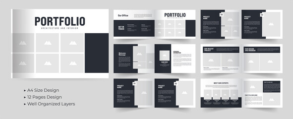 Wall Mural - architecture portfolio design