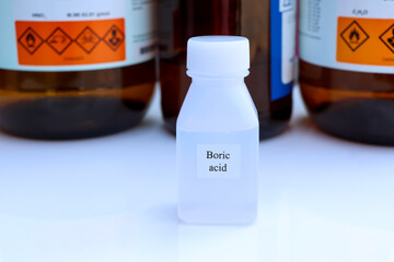 Sticker - boric acid, a chemical used in the laboratory