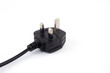 © runrun2 - UK standard AC line plug isolated on the white background.