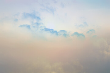 Wall Mural - abstract sky blurred background, summer nature aerial sky view