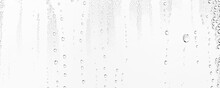 White Background Water Drops On Glass, Abstract Design Overlay Wallpaper