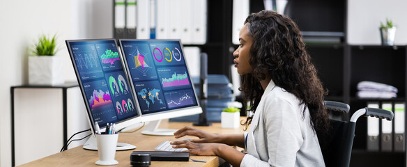 Aufkleber - Business Data Analyst Woman
