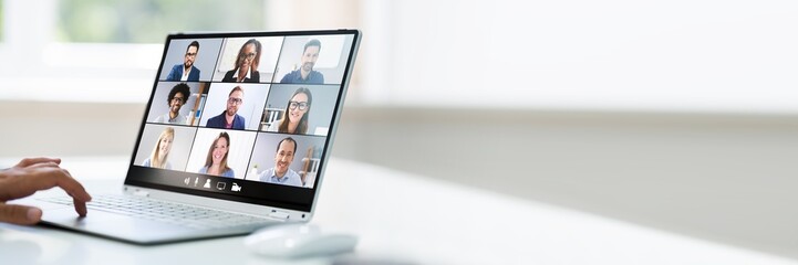 Poster - Video Conference Webinar Call