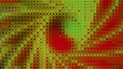 Poster - Bright mosaic background. Motion. An abstraction in which different light details shimmer, made as a designer.