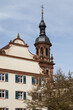 Blick auf den Turm der Stadtkirche St. Marien in Gengenbach (Ortenaukreis)