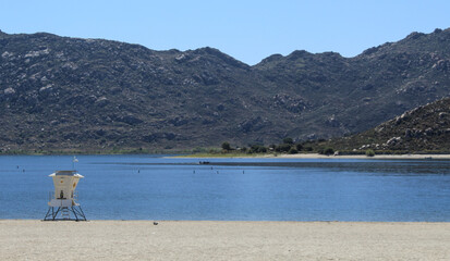 Wall Mural - Public Beach at Lake Perris State Recreation Area in Riverside, California