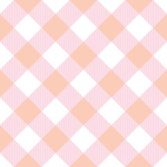 Poster - Pastel gingham plaid pattern, checkered repeat background