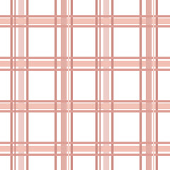 Aufkleber - Brown checkered pattern, crossing lines seamless vector repeat background, plaid