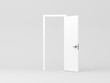 © customdesigner - Open Door in light studio, 3d rendering