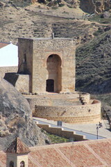 Wall Mural - survol de la ville d'Antequera en Andalousie et de son château, province de Malaga