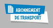 Logo abonnement de transport.