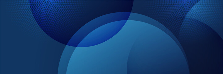 Poster - abstract dark blue banner background. futuristic technology digital abstract dark blue colorful desi