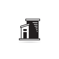 home building icon vector illustration