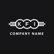KFI letter logo design on black background. KFI  creative initials letter logo concept. KFI letter design.
