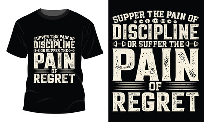 Supper the pain GYM typography T-shirt Design