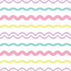 Poster - Colorful stripes, geometric vector pattern, abstract repeat background
