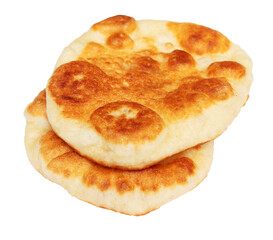 Sticker - Flatbread fried in oil isolated on white