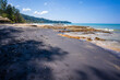 black sand beach on Nang Thong Beach in Khaolak