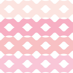 Wall Mural - Pink geometric vector pattern, abstract repeat background