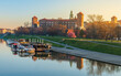 rzeka, Vistula River, europa, zamek, budowla, architektura, kraków, cracow, architecture