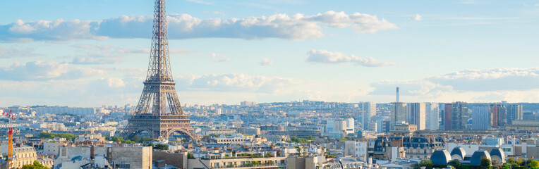 Wall Mural - eiffel tour and paris cityscape