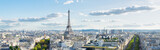 Fototapeta Paryż - eiffel tour and Paris cityscape