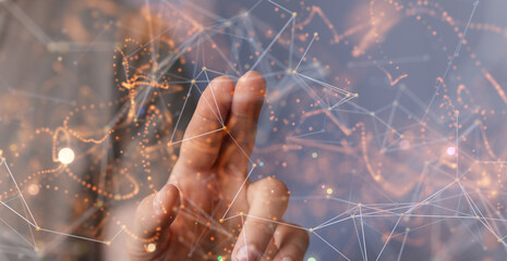 Global digital connections with technology