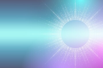 Aufkleber - Quantum computer technology concept. Deep learning artificial intelligence. Big data algorithms visualization for business, science, technology. Waves flow, illustration.