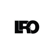 LRO Letter Monogram Logo Design Vector
