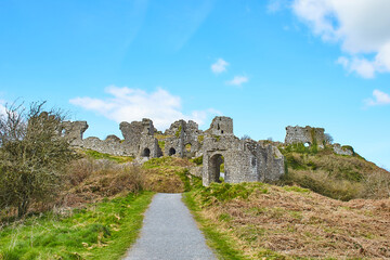 Rock of Dunamase Castle Is A Historic building That Is Located in Portlaoise, Ireland. Travel place landmark.