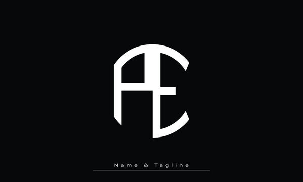 Alphabet letters Initials Monogram logo PE , EP