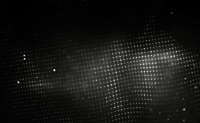 Wall Mural - Black technology background. Global communication network concept.