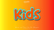 © YENI - kids editable text effect, free font